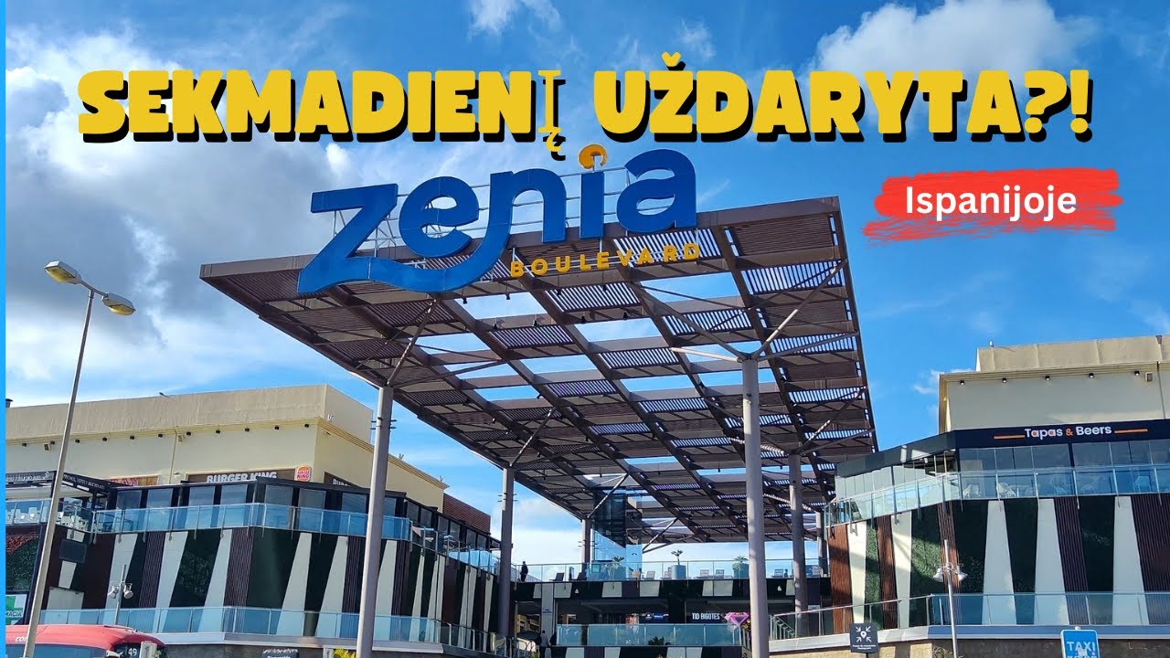 UŽDARYTOS PARDUOTUVĖS SEKMADIENĮ Ispanijoje. La Zenia, Leroy Merlin, Idea Home, Aldi.