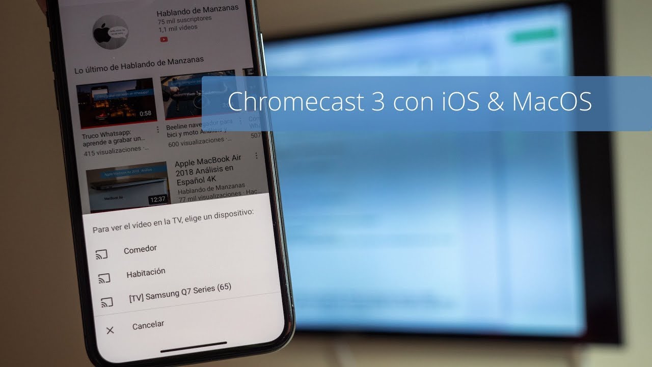 &iquest;C&oacute;mo usar Chromecast 3 con iPhone, iPad y Mac?