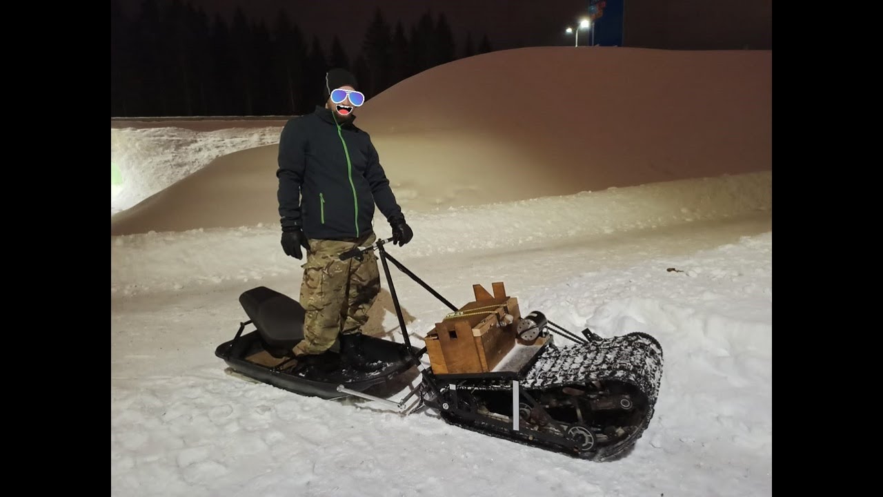 e-snowdog/track sled build