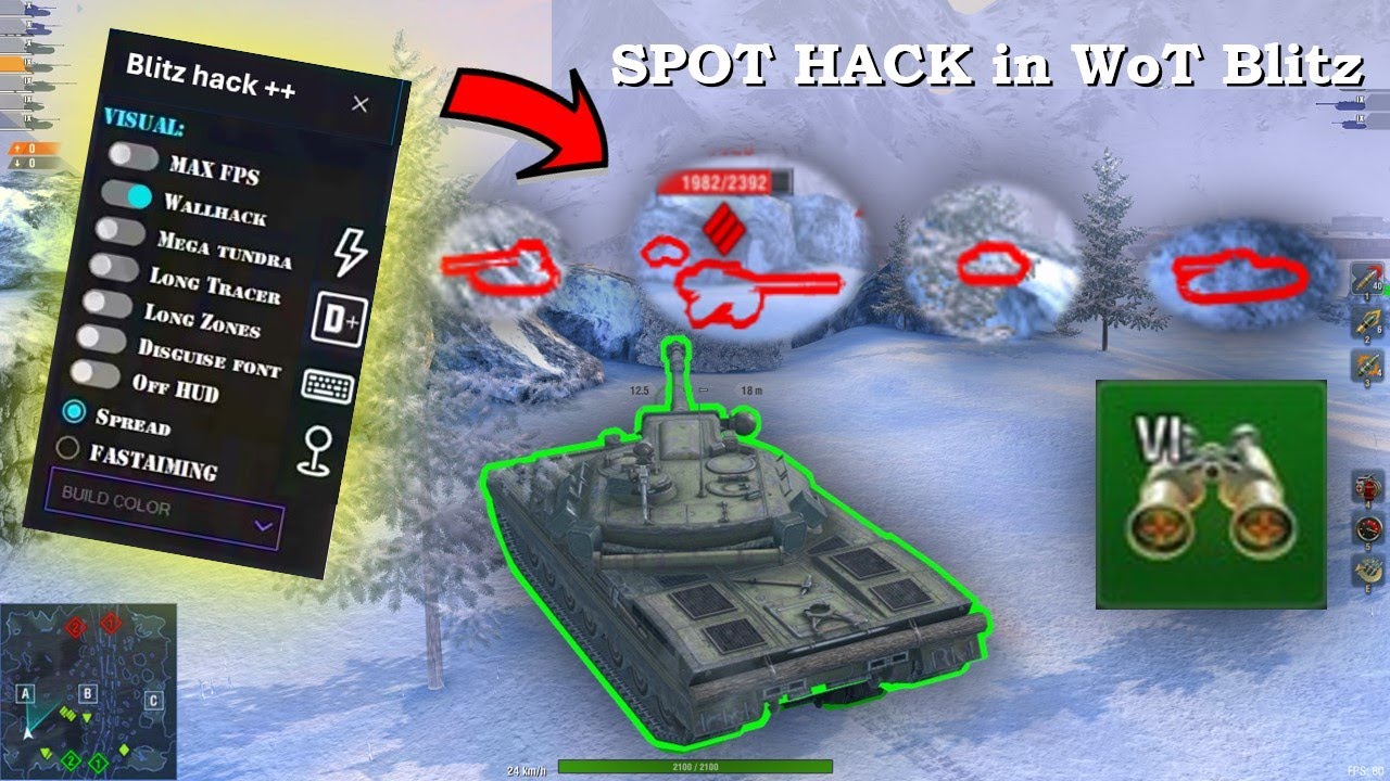 Spot cheat in WoT Blitz realistic battle !!! ILLEGAL GAMEPLAY 😱😱