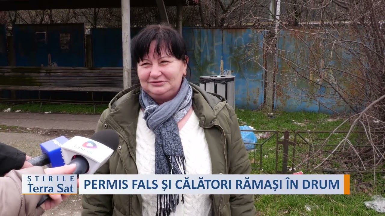 PERMIS FALS ȘI CĂLĂTORI RĂMAȘI ÎN DRUM