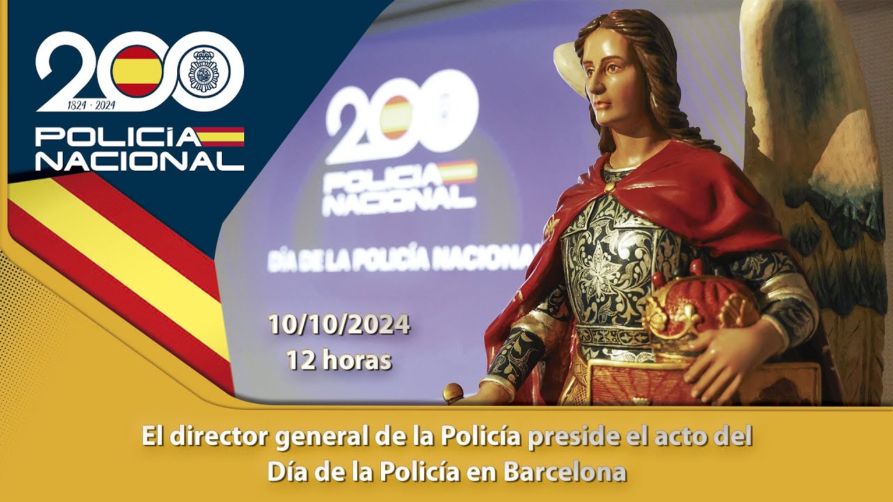 El director general de la Policía preside el Acto del Día de la Policía en Barcelona