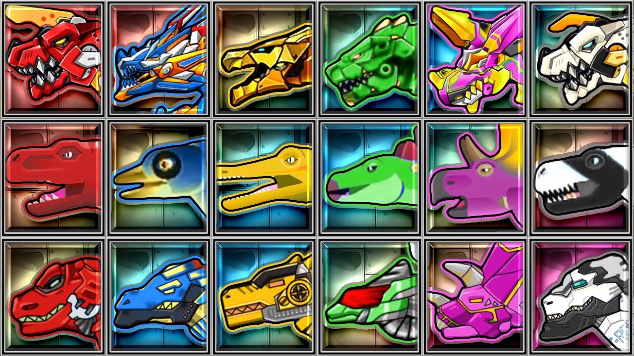Dino Express, Меха Колизей, Корпус Дино-роботов: Ти-Рекс, Спинозавр, Танк Блэйд Стего