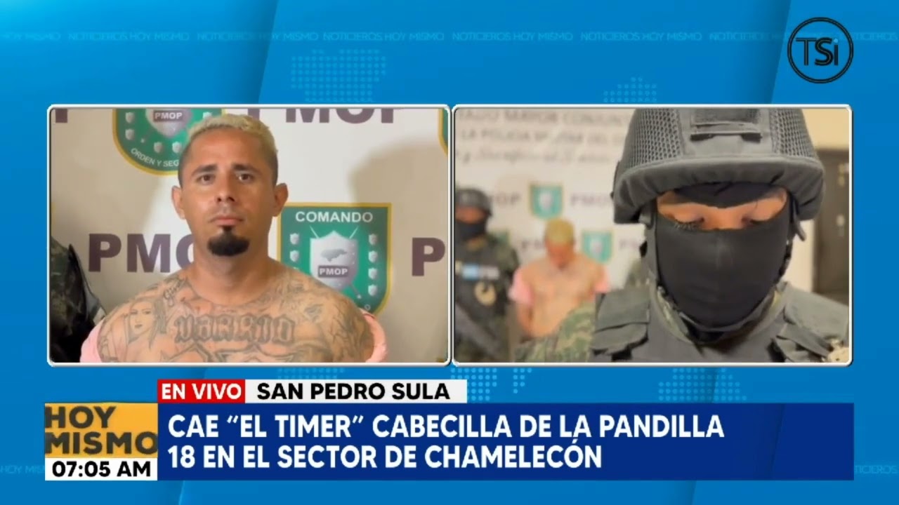 PM captura a supuesto cabecilla de la pandilla 18 en Chamelecón, SPS