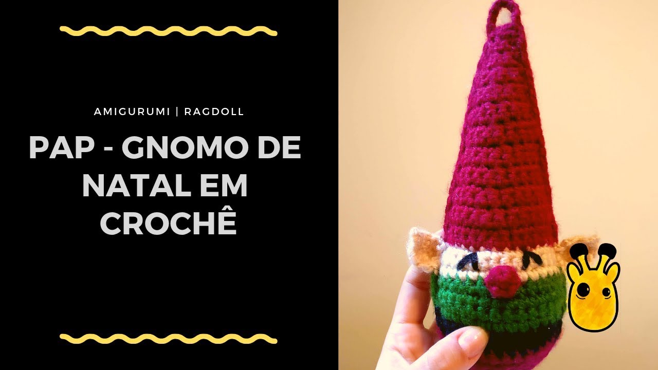 Duende de Natal! Receita Ragdoll (PAP parte 2: GNOMO) #DesafioCrochetLand
