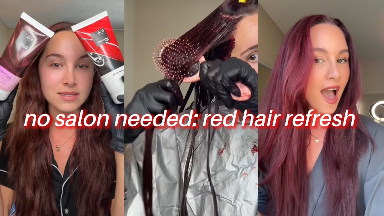 DIY Red Hair Refresh with IGK Color Depositing Masks