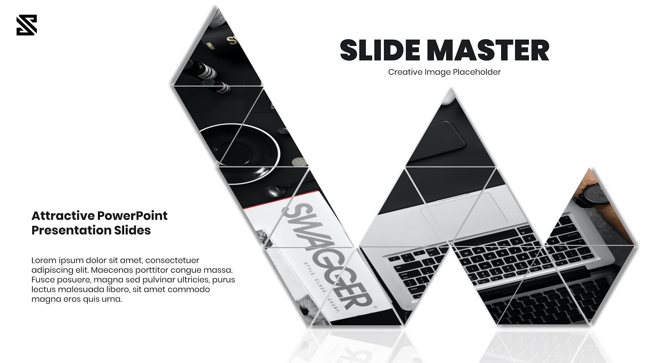 How to create Attractive & Creative image placeholder #5 in Powerpoint Presentation | Slide Master