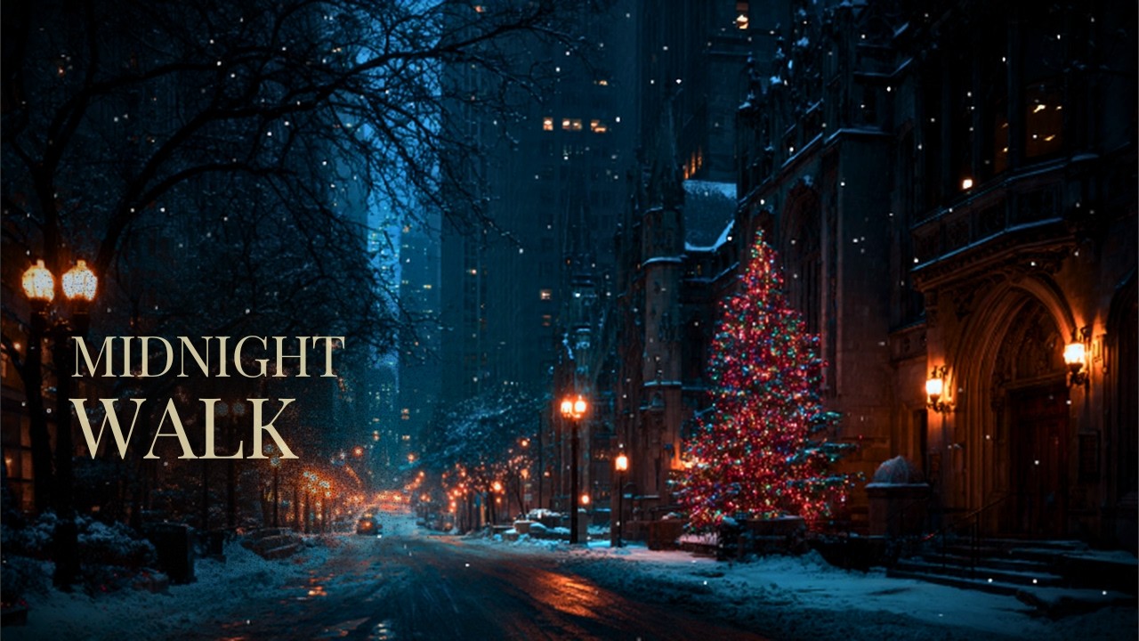 Cozy Night Piano for Sleep | Calm Midnight Walk