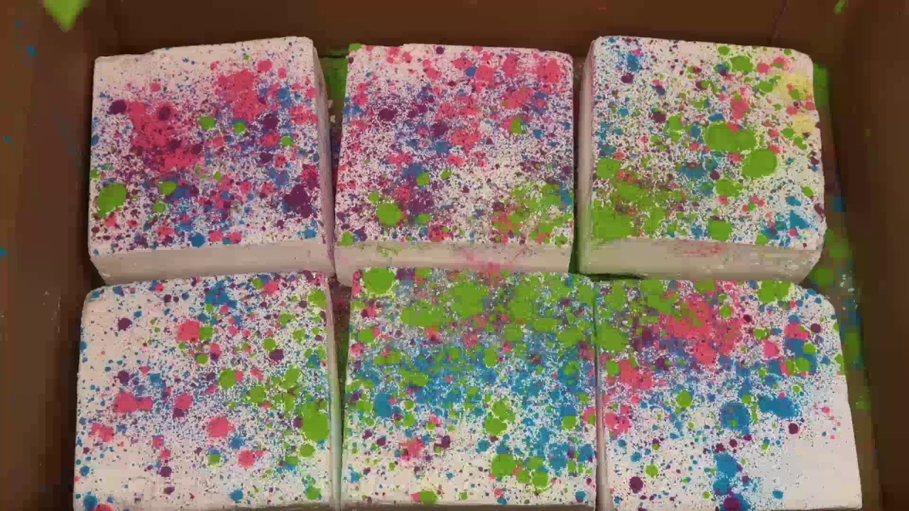 6 Blocks of Gym Chalk with Holi Powder and Glitter l 300+ Subscribers Appreciation