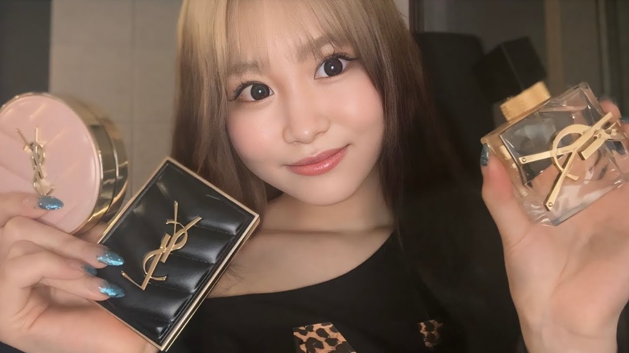 【ASMR】イブサンローランコスメ紹介Makeup♡