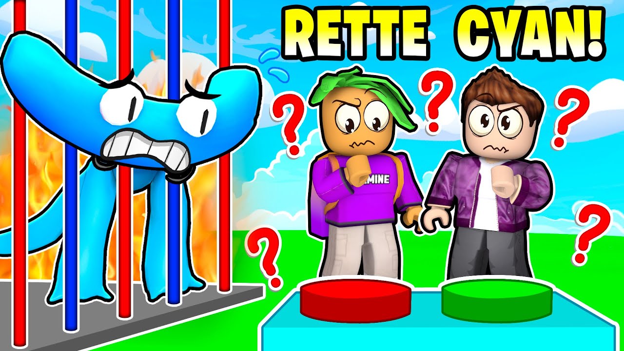 RETTE CYAN in Roblox 3 Spieler Teamwork Obby MORPHS
