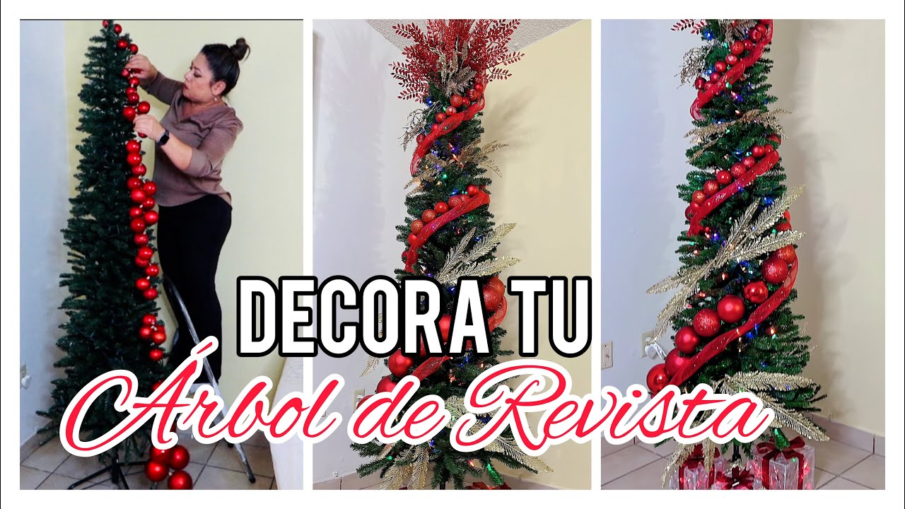 COMO DECORAR TU ARBOL EN ESPIRAL DE ESFERAS //ARBOL EN TENDENCIA 2024 #arboldenavidad