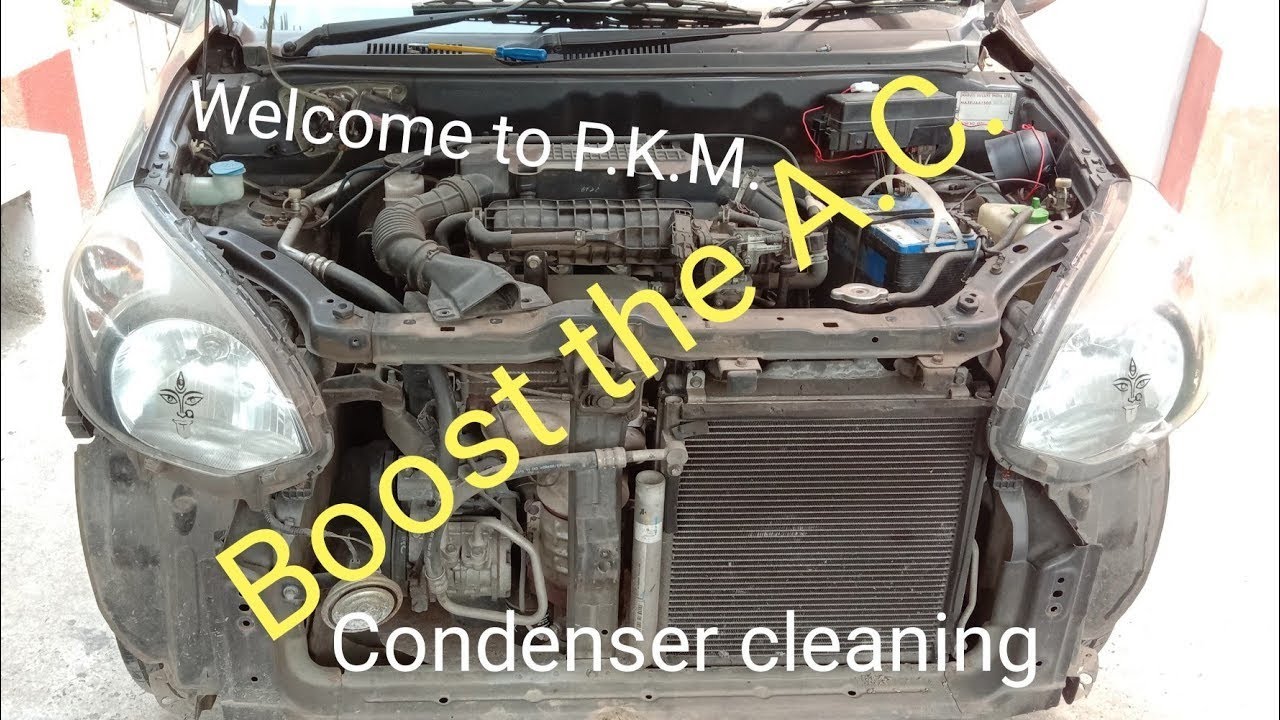 Alto 800 condenser cleaning | Boost your Car A.C.