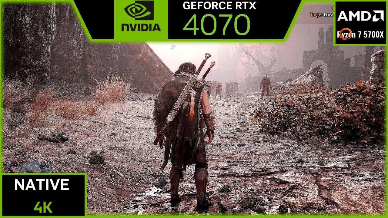 SHADOW OF MORDOR : RTX 4070 (MAX SETTINGS NATIVE 4K)