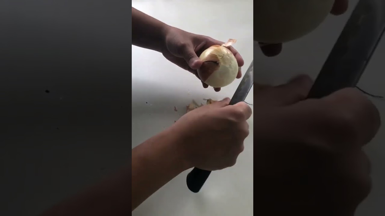 How to peel an ONION like a PRO!!! 
