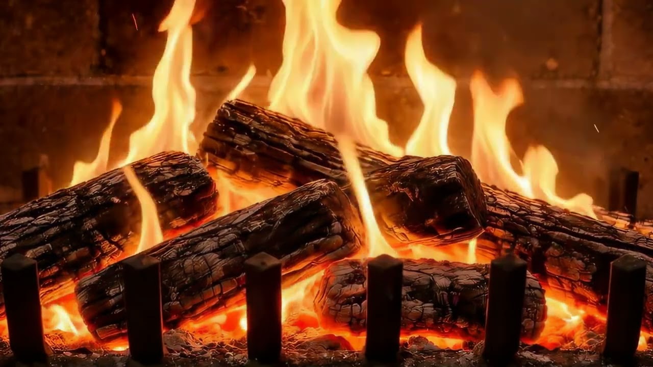 🔥 Тёплая и уютная атмосфера камина | Реальный треск огня – Для отдыха, сна и концентрации | 4K