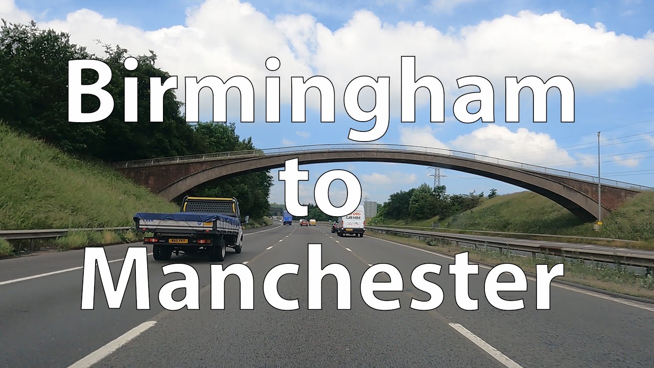 [4K] Driving from Birmingham to Manchester (UK)