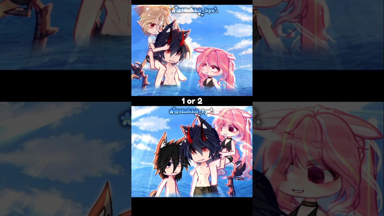 1 OR 2🏖 #gacha #gachaclub #gachalife #trend #viralshort #memes