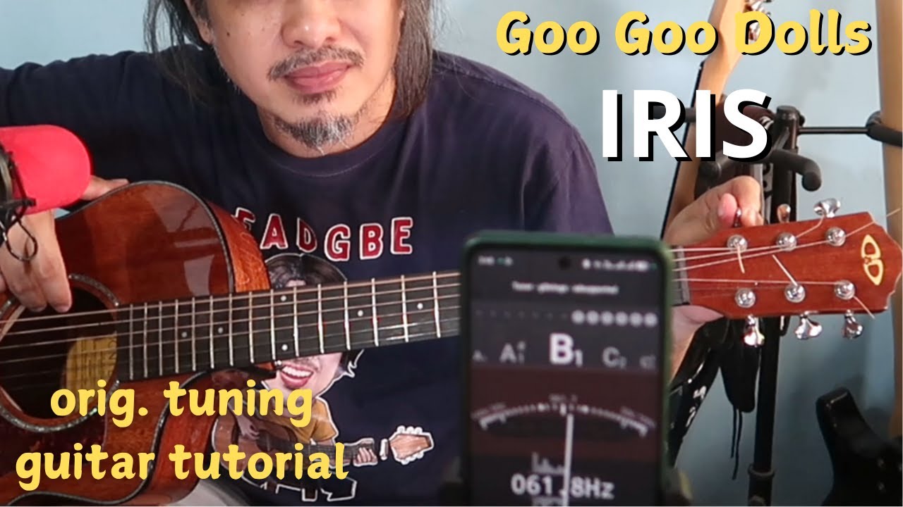 Guitar Lesson for IRIS (orig. tuning) Goo Goo Dolls - acoustic solo version