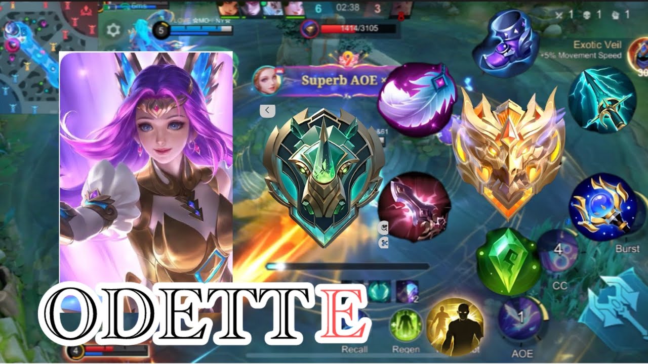 Odette Best Build 2026 !!MLBB