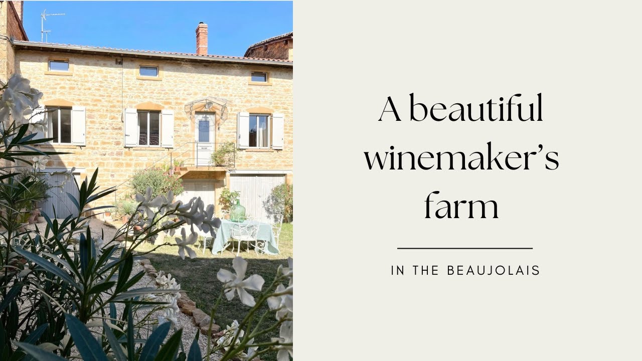 Beautiful winemaker's farm in Beaujolais France