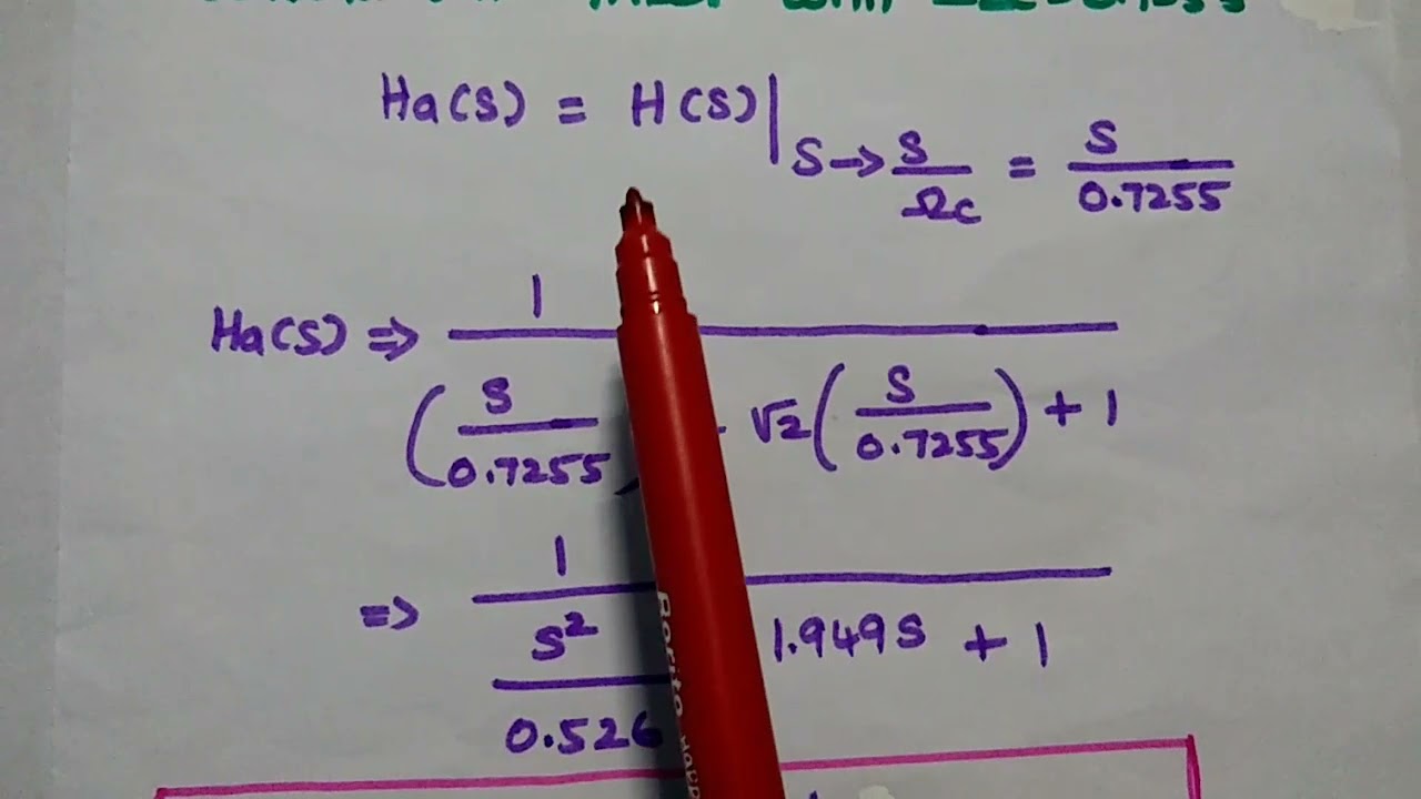 Problem#1 - Impulse Invariance Method - Digital Butterworth Filter Design - DTSP - DSP
