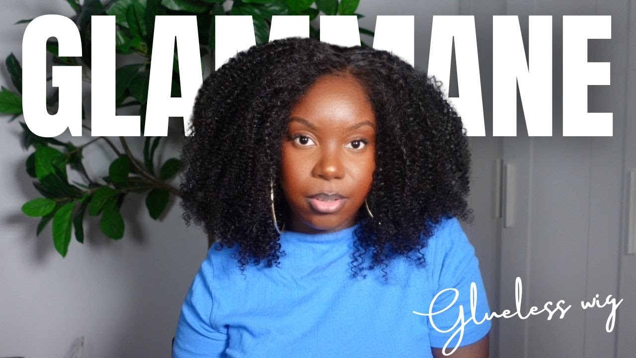 WIG INSTALL - GLAMMANE perruque sans colle trop incrrrrrr 😍 | Human Hair Kinky Curly HD Lace 5x5 Wig