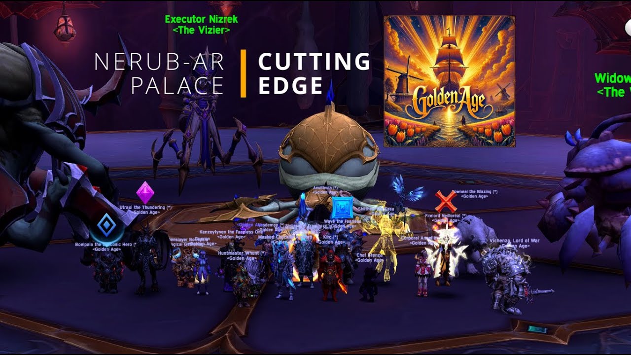 Golden Age vs Queen Ansurek Mythic - Multi POV - Draenor EU