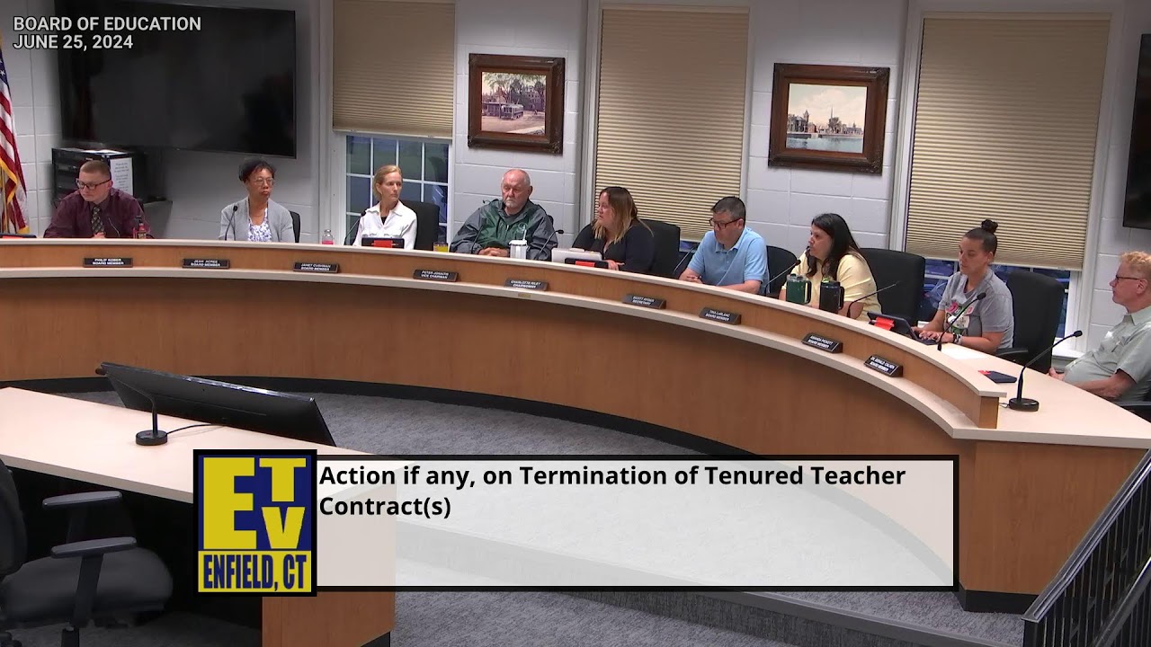 Enfield, CT - Board of Education - June 25, 2024