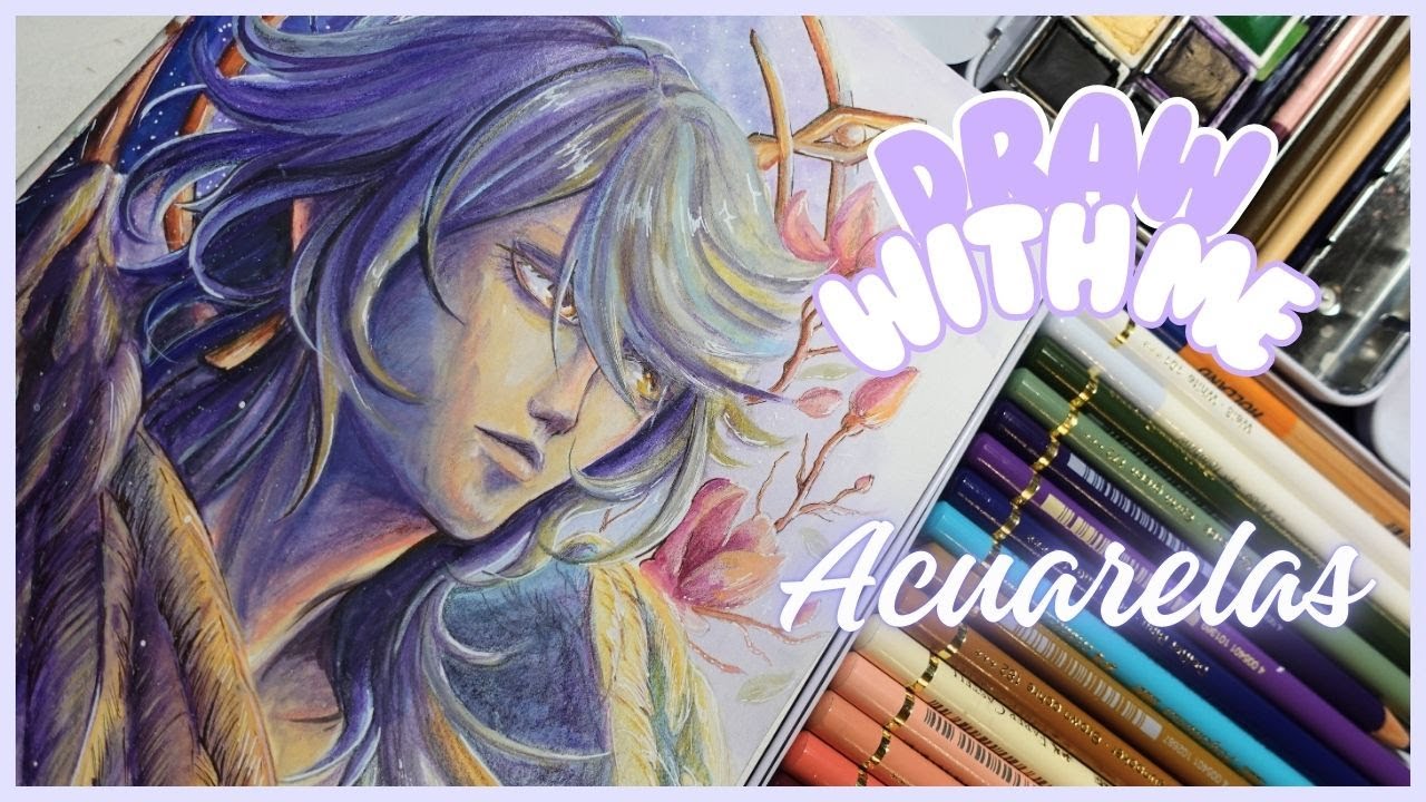 ★˖° Draw with Me ✦ Sunday HSR | Acuarelas y lápices🌈​