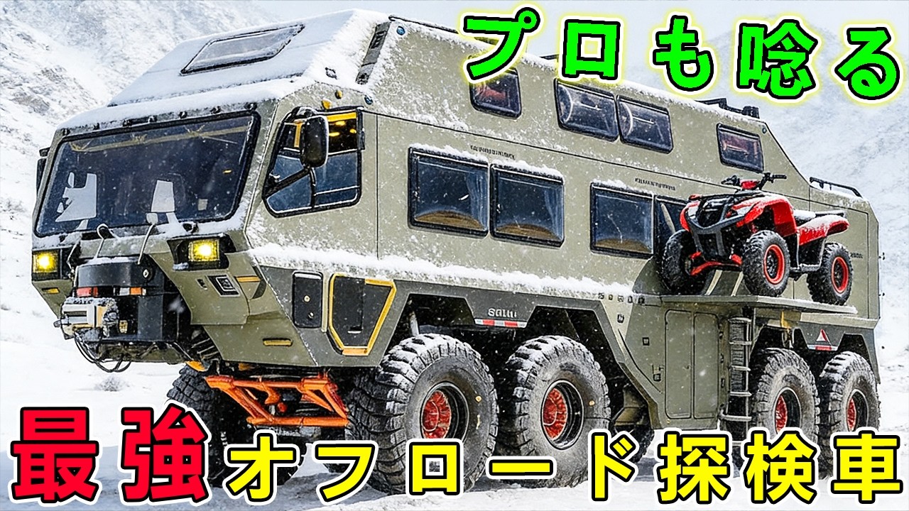 世界最強、極限探検マシンTOP10！氷河・沼地・極地を突破する怪物たち&hellip;1位は想像を超える巨獣だった