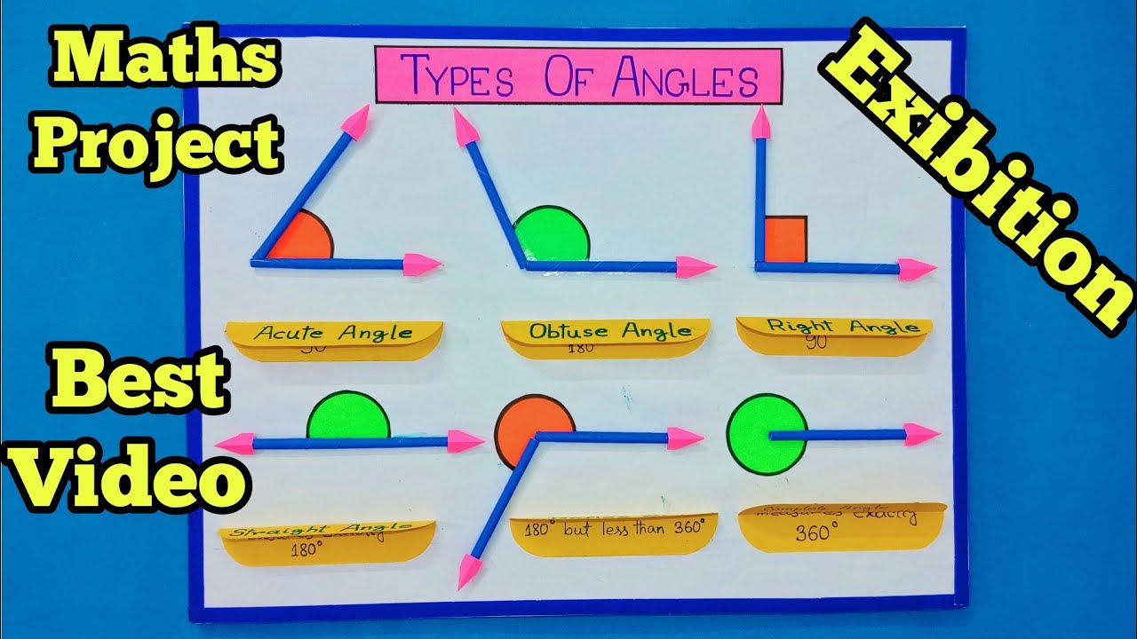 How to make a Mathematics Angle Project//Types of Angles //Math Working Model