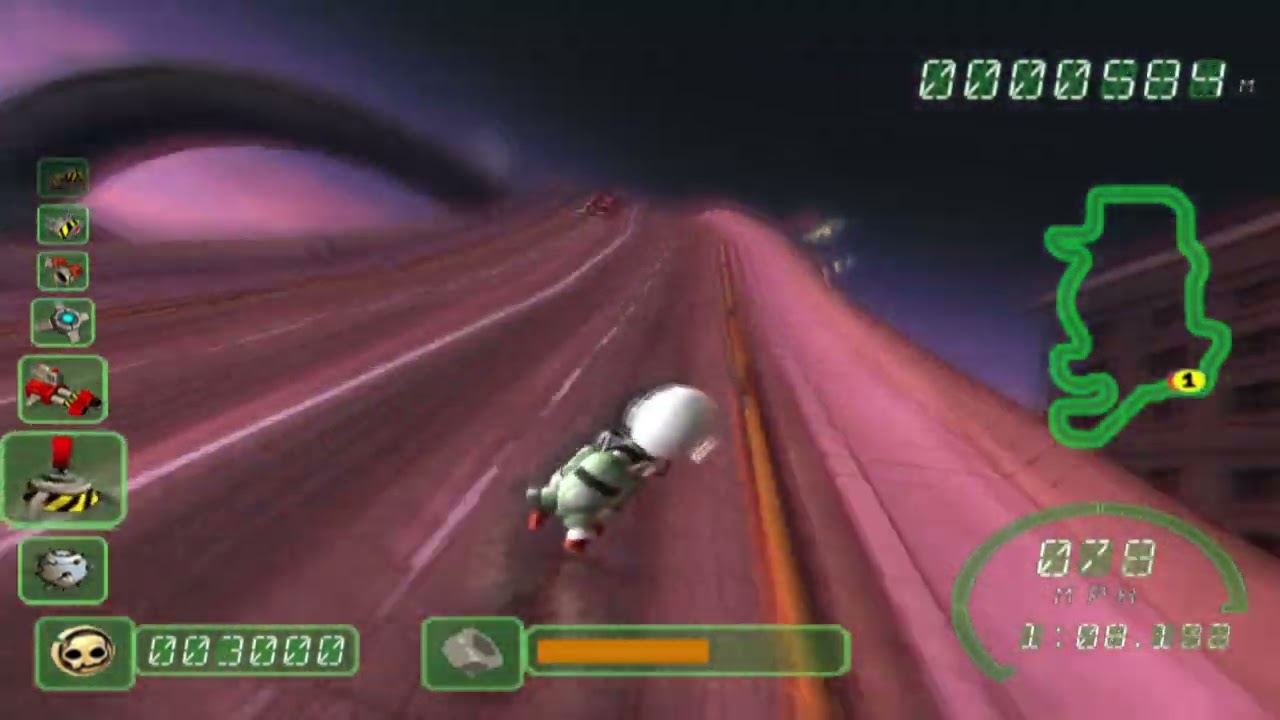 Crazy Frog Racer (PS2) - Chase Gameplay