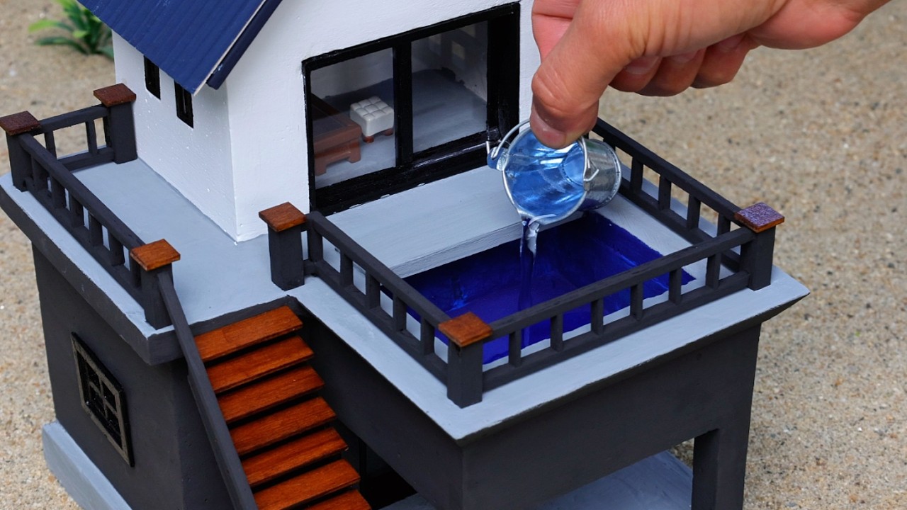 I Built an Elevated Mini House with an Infinity Pool – Cool and Elegant