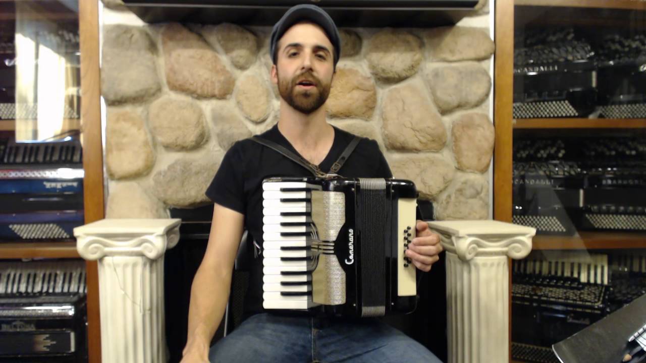 How to Play a 12 Bass Accordion - Lesson 6 - Two Chord Song in G Major - Clementine