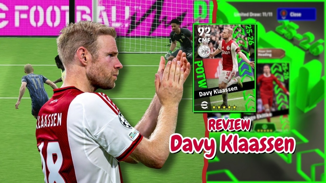 Review Davy Klaassen CMF Box To Box POTW 18 Dec 25! - #efootball2026