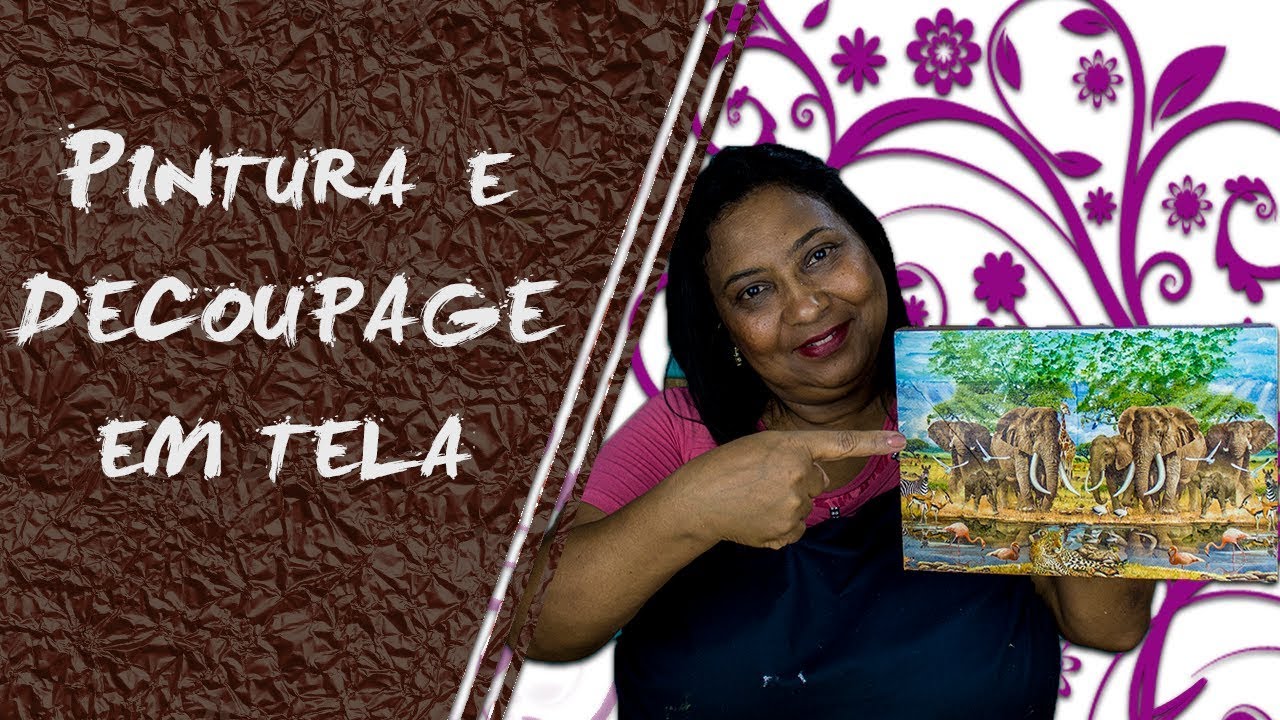 COMO FAZER | QUADRO COM GUARDANAPO - ARTE VILMA