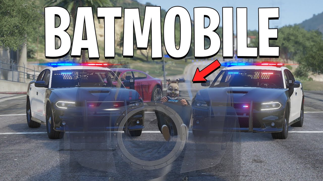 Running From Cops In A Invisible Batmobile on GTA 5 RP