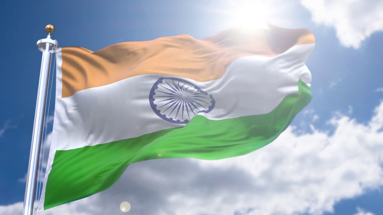 Free 4k Footage - Waving Indian Flag - Indian Independence Day Video