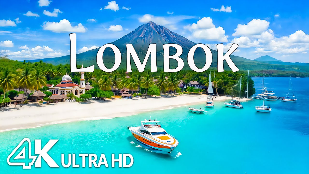 Lombok, Indonesia 4K &ndash; Hidden Beaches, Gili Islands & Tropical Coastal Paradise | Relaxing Music