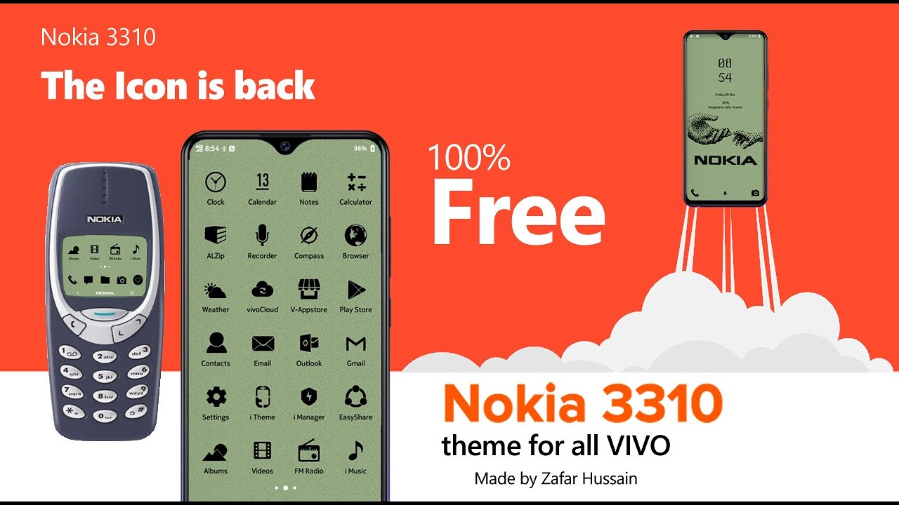 Nokia 3310 Theme for vivo - The icon is back