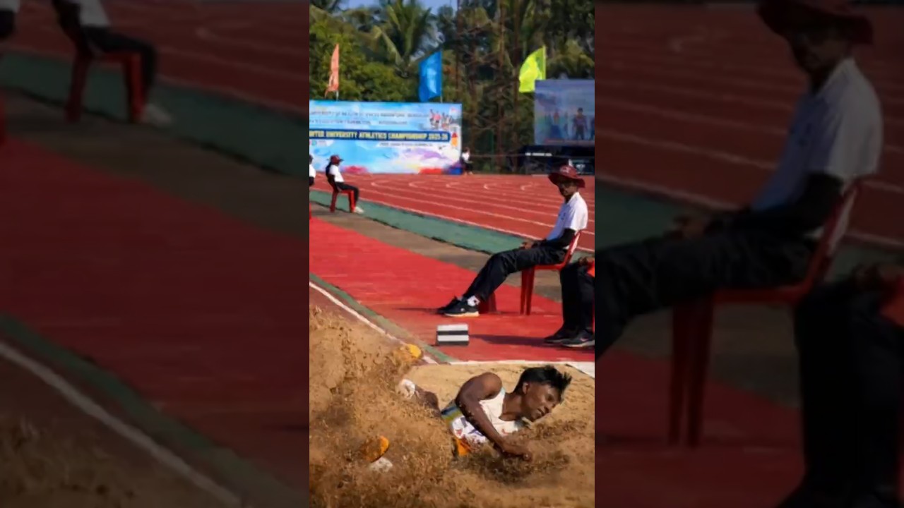 😱Longjump Men Finals| all india university atheletes Compatition 2026#fitness #sports#athlete #viral