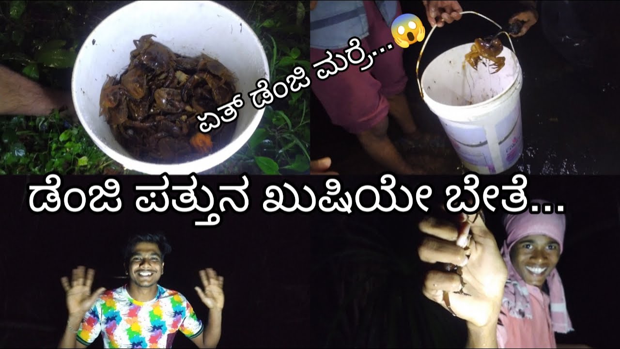 Crab hunting...Unique method of crab hunting... Star vlogs in tulu l crab catching...tulu vlog....
