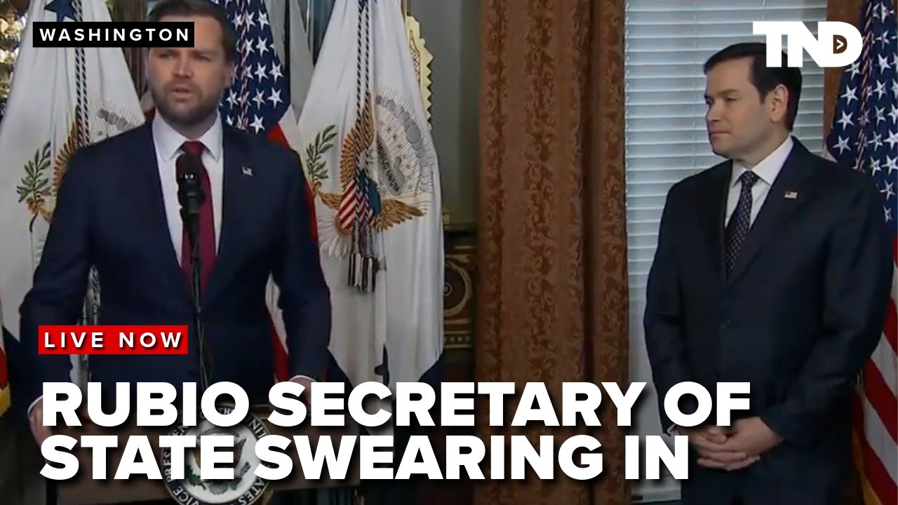 TRUMP TEAM: Marco Rubio is sworn in as Secretary of State