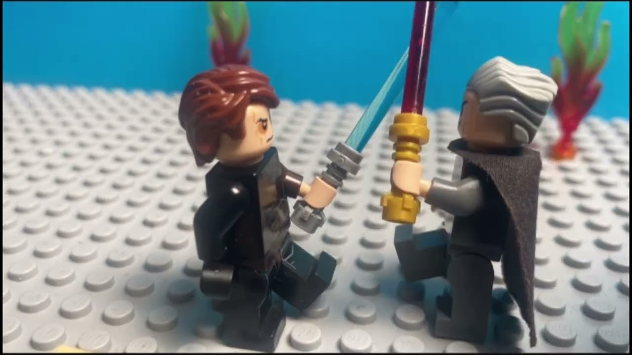 Anakin and obiwan vs Palpatine  Lego stop Motion #anakin #palpatine #obiwankenobi 