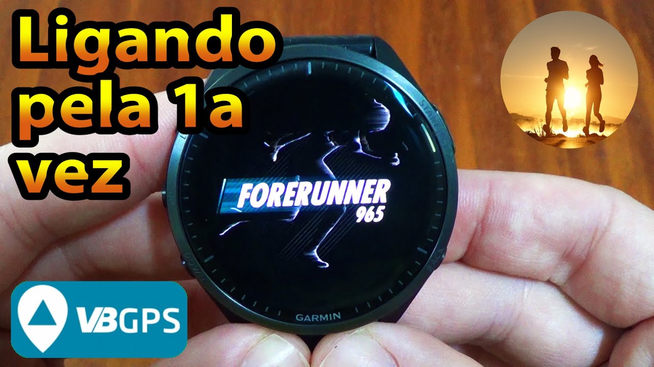 Ligando o Garmin Forerunner 965 pela 1a vez