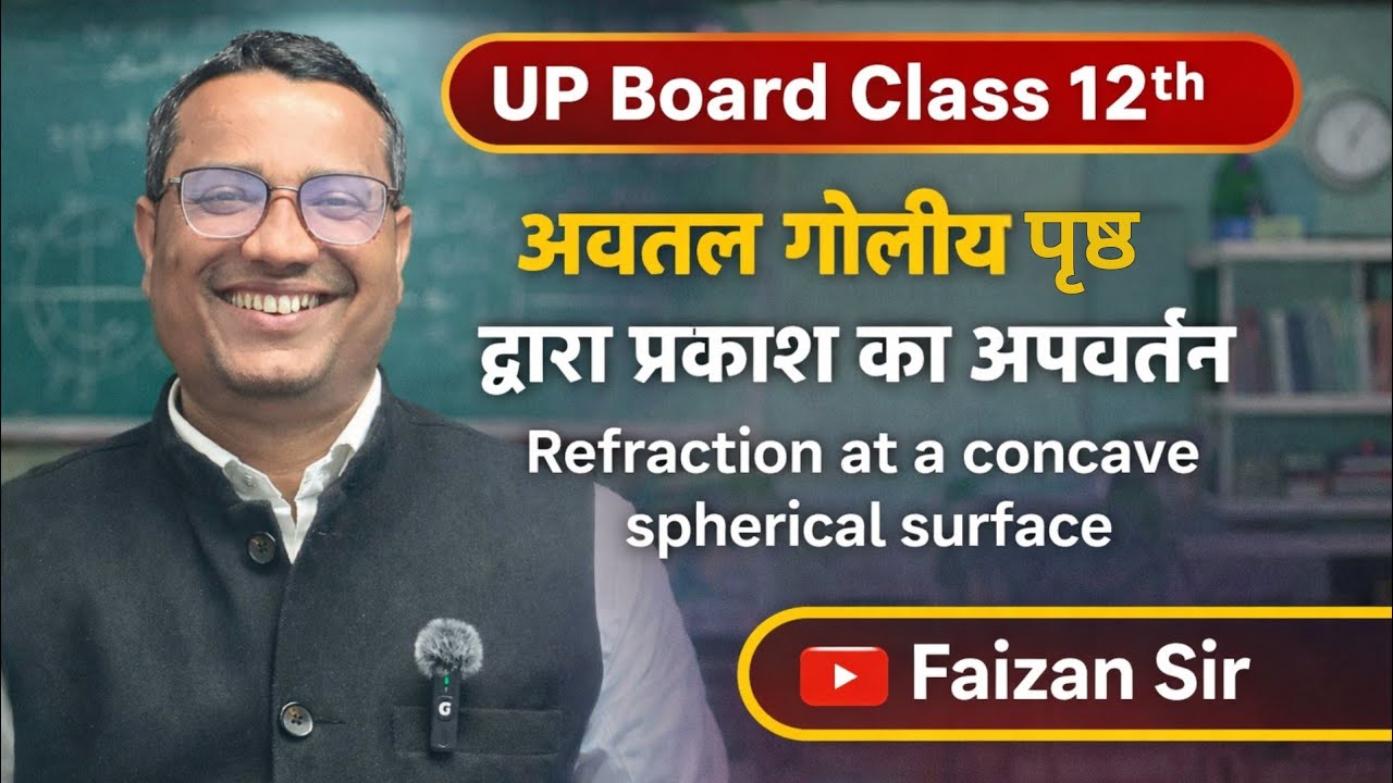 Avtal Goliy Prasth ke Liye Apvartan ka Sutra ka Nigman 2026 |  Refraction From Spherical Surface