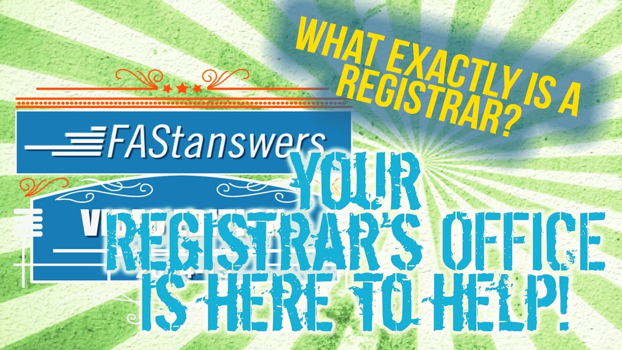 What is a Registrar?