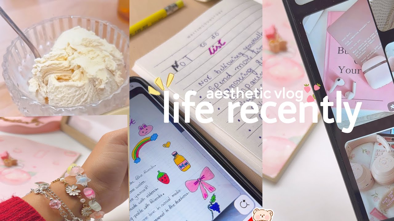 life recently 💌🍰 | DAY IN MY LIFE 🎀 | cooking , Pinterest scrolling, journaling, unboxing 