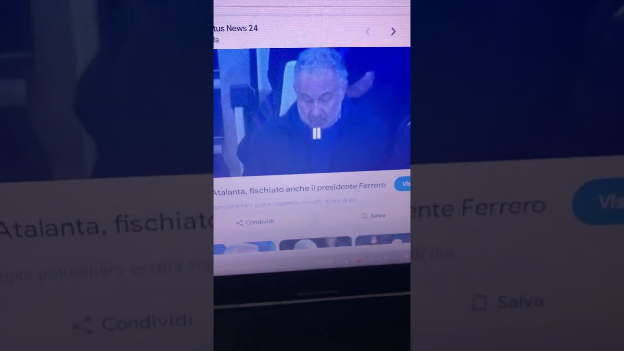 Il Presidente Gianluca Ferrero che dorme nella partita Juve Atalanta 0 4 il Nostro Eterno Presidente